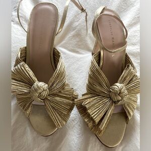 Loeffler Randall Camellia Pleated Bow size 7. NWOT